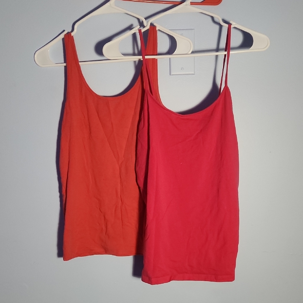 Women's Pink Tank Tops, Sz Lg.
